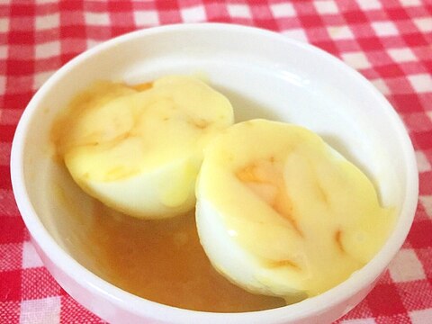 レンジで簡単 ゆで卵のタレとチーズ レシピ 作り方 By Thank You Good Bye 楽天レシピ